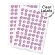 clear labels circle 25mm