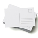 A6 White Blank Post Cards with address space