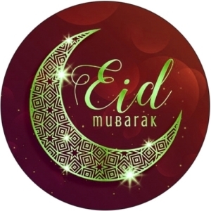 Eid / Ramadan Mubarak 37mm circle labels design 18