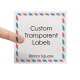 Transparent Square Labels 80mm printed by beanprint