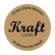 Kraft Circle Labels 51mm
