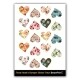 Floral Hearts Valentines Stickers Bumper Pack printed by beanprint