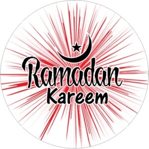 Eid / Ramadan Mubarak 37mm circle labels design 26