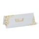 Personalised Gold Flowers Name Place Cards