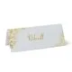 Personalised Gold Flowers Place Cards