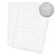 Transparent White Print Circle Labels 25mm