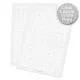 Transparent White Print Circle Labels 19mm