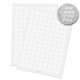 Transparent White Print Circle Labels 19mm