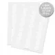 Transparent White Print Rectangle Labels 64mm x 34mm
