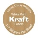19mm brown kraft label with white writing