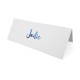 Blue Personalised Metallic Place Cards