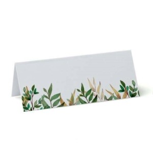 Green Leaf Table Place Cards
