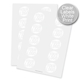 Transparent White Print Rectangle Labels 83mm x 53mm