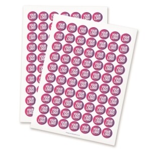Premium 25mm Vinyl Circle Stickers - Enhance Your Branding