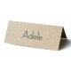 Kraft Personalised Place Cards Adele Font