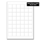Blank 30mm square printable labels