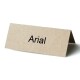 Ktaft Personalised Place Cards Arial Font