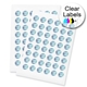 Transparent Circle Labels 30mm