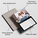 Personalised A4 calendar with an easy hanging hook, wire binding, greyboard backing and 170gsm silk paper
