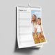 Wire-bound personalised A4 photo planner showing two children beside the August 2027 daily schedule.