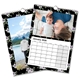 A4 Photo Calendar Black Floral