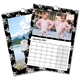 A4 Photo Calendar Black Floral