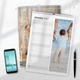 Personalised A3 family planner calendar with a holiday photo and a separate writing line for each date.
