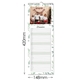 Green leaf photo kitchen calendar measuring 148mm wide by 420mm long with daily writing spaces.