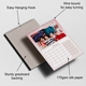 A pink glitter-themed A3 calendar displaying the August 2025 page. It features a picture of two children sitting on straw, pointing. The calendar is wire-bound with an easy hanging hook and sturdy greyboard backing. Printed on 170gsm silk paper.