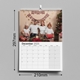 An A4 photo calendar measuring 297mm by 210mm. The displayed month is January, featuring a your photo. The calendar is spiral-bound with a hanging hook and has a spacious monthly grid for notes and events.