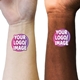 temporary tattoos with white underprint