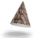 A personalised party hat featuring a repeated face print of a woman with light brown hair. The hat is cone-shaped with a white chin strap, placed against a plain white background. The design creates a fun, custom look for celebrations.