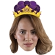 temporary tattoo with your face and purple crown