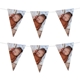 Personalised bunting featuring an image of a sleeping baby on soft white blankets, with triangular flags strung along a line. Ideal for celebrating newborn arrivals or baby showers.