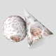 Two customised party hats your own face on. One hat is upright, and the other is positioned on its side, showcasing the full design. Perfect for birthdays or celebrations.