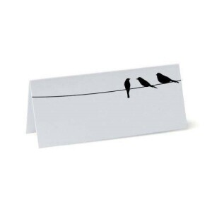 Birds Table Place Cards suitable for weddings and parties