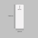 Diagram of a blank white bookmark with rounded corners and a 6mm top hole. Measurements are shown as 150mm tall and 55mm wide. Ideal for custom designs, personalised printing or creative craft projects.
