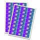 Vinyl Rectangle Label 64mm x 34mm
