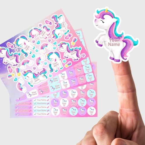 School Starter Pack: Unicorn Name Labels