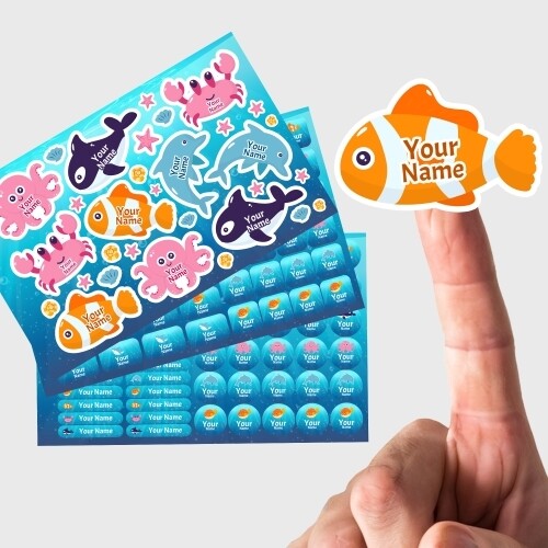 School Starter Pack: Sea Animals Name Labels