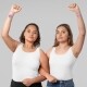 2 women with temporary tattoos