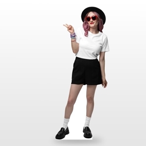 table top cardboard cutout