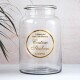 Gold Foiled Transparent label on Jar