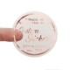 Rose Gold Foiled Transparent Label