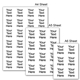A4, A5 and A6 sheet size options for custom text temporary tattoos