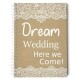 Wedding Note Book Planner with Lace effect cover