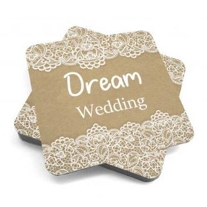 drinks coaster for wedding party