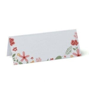 Floral Pink name place cards
