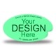 Oval Labels 60mm x 34mm