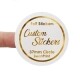 Gold Foil circle 37mm labels from £4.99